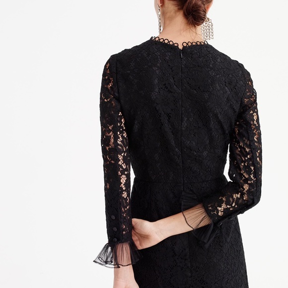 NWT J. Crew Long-sleeve Lace Dress - Picture 3 of 7